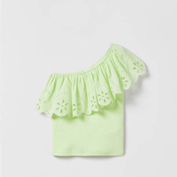 Zara ruffle embroidered top size 11-12 yrs NWT - Picture 1 of 1
